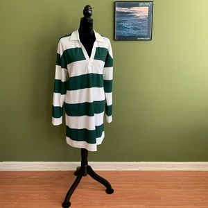 Collared Sweatshirt Dress